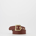 Diane - Classic Grain - Riemen met gesp - Bruin - D21 - Goudkleurig