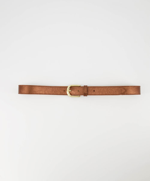 Suus - Metallic  - Belts with buckles - Brown - Koper L527 - Goudkleurig