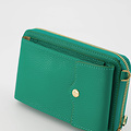 Jackie - Classic Grain - Portemonnees - Groen - 5338 - Goudkleurig
