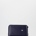Jackie - Classic Grain - Portemonnees - Blauw - 3924 - Goudkleurig