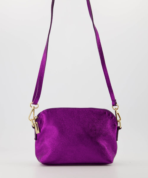 Mina - Metallic - Crossbody bags - Pink - Fuchsia L108 - Gold