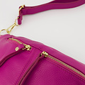 Kora - Classic Grain - Crossbodytassen - Roze - Fuchsia 2434 - Goudkleurig