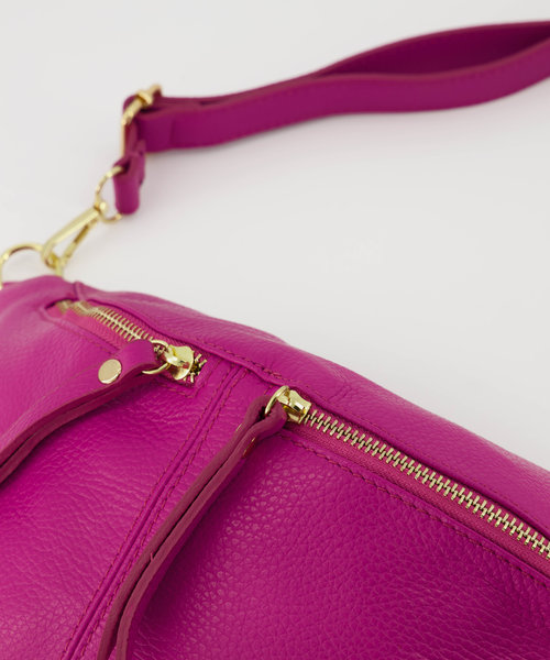 Kora - Classic Grain - Crossbody bags - Pink - Fuchsia 2434 - Gold