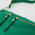 Kora - Classic Grain - Crossbodytassen - Groen - 5338 - Goudkleurig