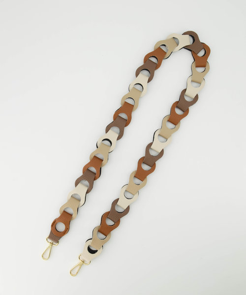 Brady Big - Classic Grain - Hengsels - Multi - Wit/Ecru/Cognac/Bruin - Goudkleurig