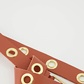 Julie - Classic Grain - Belts with buckles - Brown - Terra - Gold