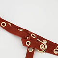 Avery - Suede - Belts with buckles - Red - Roest 61 - Gold