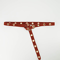 Avery - Suede - Belts with buckles - Red - Roest 61 - Gold