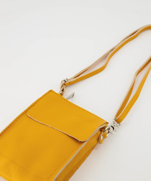 Jenny - Classic Grain - Crossbody bags - Yellow - 1045 - Silver