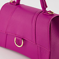 Bridget - Classic Grain - Handtassen - Roze - Fuchsia 2434 - Goudkleurig