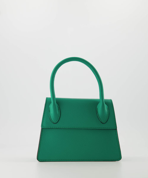 Malia Big - Classic Grain - Handtassen - Groen - 5338 - Zilverkleurig