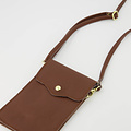 Pona - Classic Grain - Crossbodytassen - Bruin - D21 - Goudkleurig