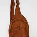 Milas - Washed - Crossbody bags - Brown - Cognac - Bronze