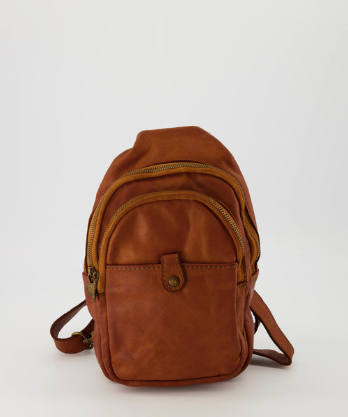 Milas - Washed - Crossbodytassen - Bruin - Cognac - Bronskleurig