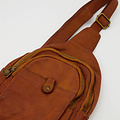 Milas - Washed - Crossbody bags - Brown - Cognac - Bronze