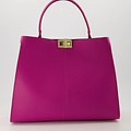 Noelle - Classic Grain - Hand bags - Pink - Fuchsia 2434 - Gold