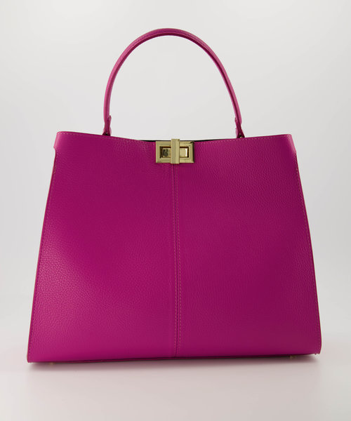 Noelle - Classic Grain - Handtassen - Roze - Fuchsia 2434 - Goudkleurig