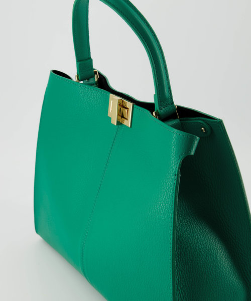 Noelle - Classic Grain - Hand bags - Green - 5338 - Gold