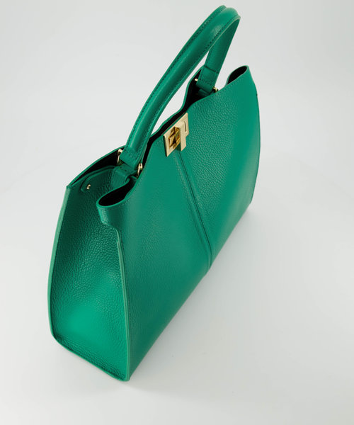 Noelle - Classic Grain - Hand bags - Green - 5338 - Gold