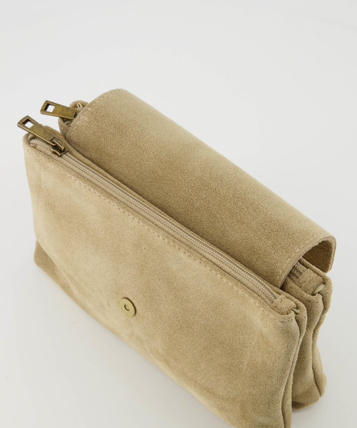 Bodil - Suede - Crossbody bags - Beige - Zand 04 - Bronze