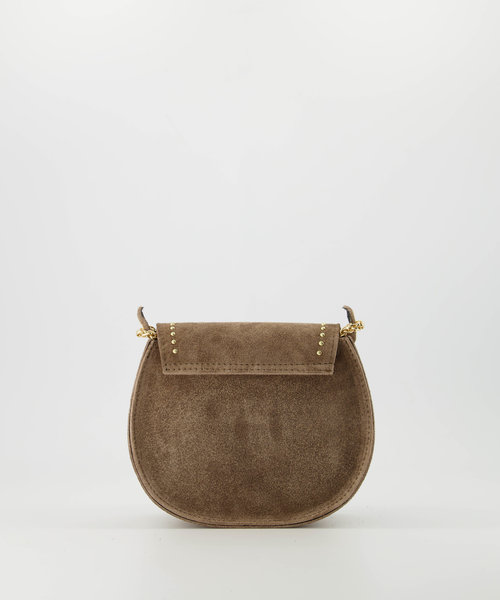 Doutzen 2 - Suede - Handtassen - Bruin - Taupe 24 - Goudkleurig