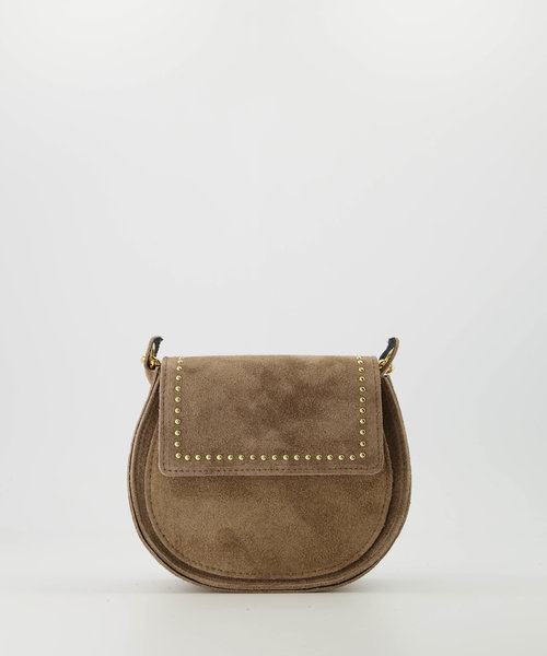 Doutzen 2 - Suede - Handtassen - Bruin - Taupe 24 - Goudkleurig