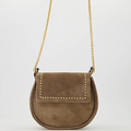 Doutzen 2 - Suede - Hand bags - Brown - Taupe 24 - Gold