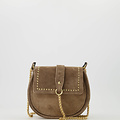 Doutzen 2 - Suede - Handtassen - Bruin - Taupe 24 - Goudkleurig