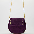 Doutzen 2 - Suede - Hand bags - Purple - 11 - Gold