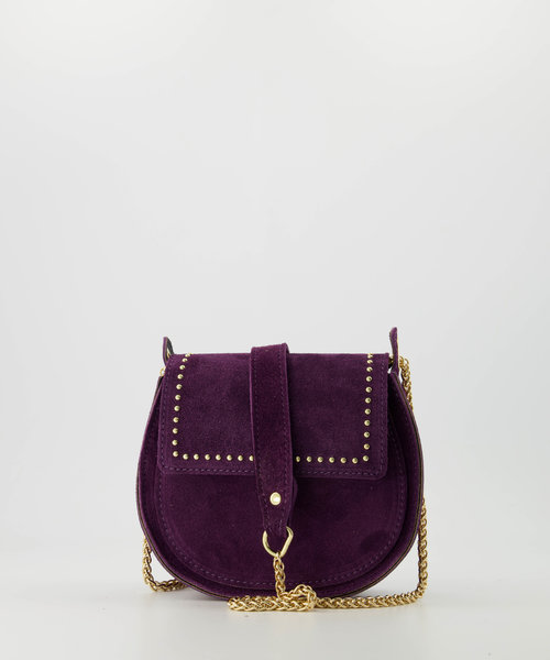Doutzen 2 - Suede - Hand bags - Purple - 11 - Gold