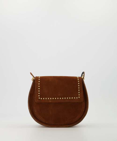 Doutzen 2 - Suede - Hand bags - Brown - Cognac 37 - Gold