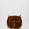 Doutzen 2 - Suede - Hand bags - Brown - Cognac 37 - Gold