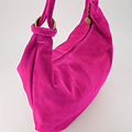 Suez - Suede - Shoulder bags - Pink - Fuchsia A609 - Bronze