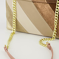 Rainbow Jumbo - Classic Grain/Metallic/Suede - Crossbodytassen - Camel/Zand -  - Goudkleurig