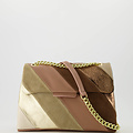 Rainbow Jumbo - Classic Grain/Metallic/Suede - Crossbody bags - Camel/Sand -  - Gold