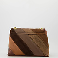 Rainbow Jumbo - Classic Grain/Metallic/Suede - Crossbodytassen - Bruin/Taupe -  - Goudkleurig