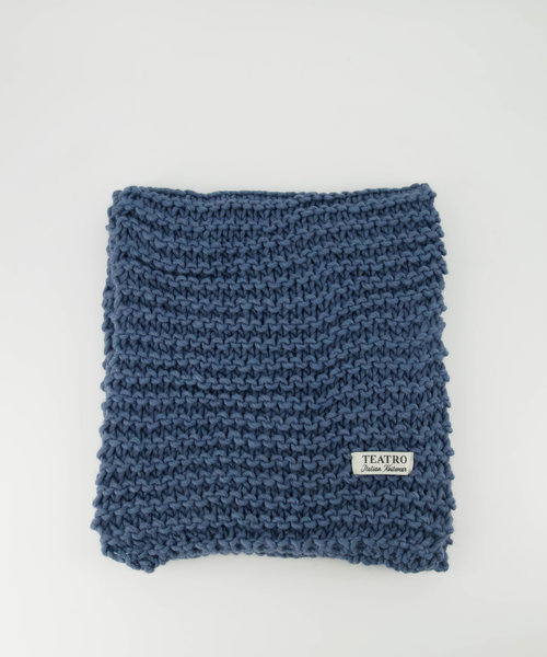 Shayla - Knitwear - Effen sjaals - Blauw - Jeans 7114 -