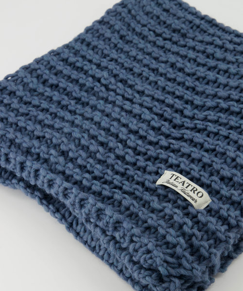 Shayla - Knitwear - Effen sjaals - Blauw - Jeans 7114 -