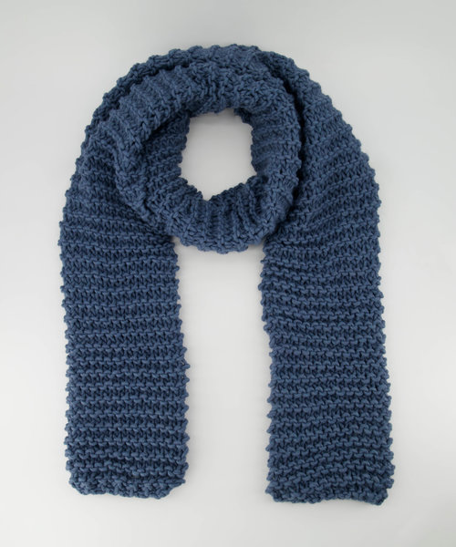 Shayla - Knitwear - Effen sjaals - Blauw - Jeans 7114 -