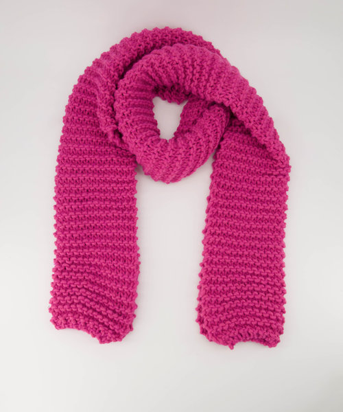 Shayla - Knitwear - Effen sjaals - Roze - Fuchsia 7155 -