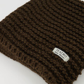 Shayla - Knitwear - Effen sjaals - Bruin - Donkerbruin 615 -