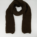 Shayla -  - Plain scarves - Brown - Donkerbruin 615 -