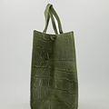 Nieuw Natalie - Croco - Hand bags - Green - 29 - Bronze