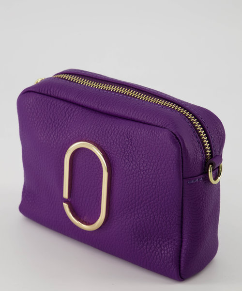 Jacine - Classic Grain - Crossbody bags - Purple - 3638 - Gold