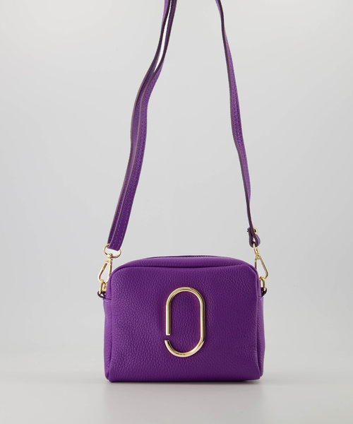 Jacine - Classic Grain - Crossbody bags - Purple - 3638 - Gold