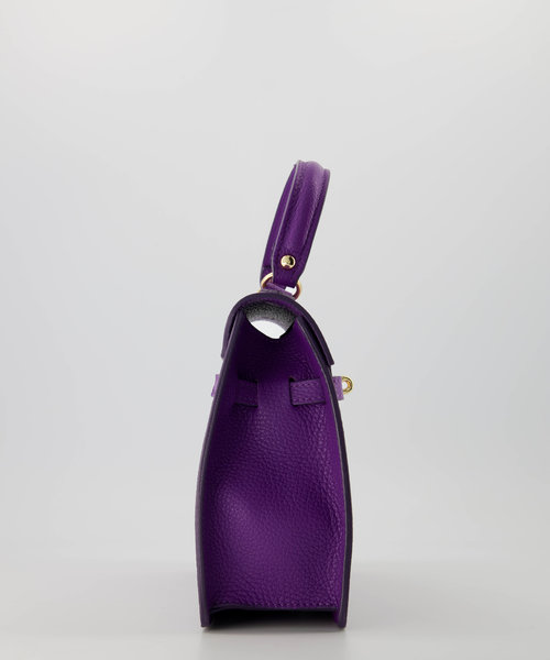 Helene - Classic Grain - Hand bags - Purple - 3638 - Gold