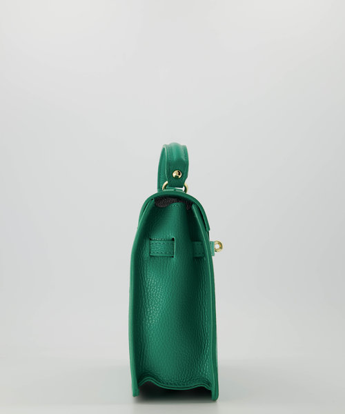 Helene - Classic Grain - Handtassen - Groen - 5338 - Goudkleurig