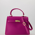 Helene - Classic Grain - Hand bags - Pink - Fuchsia 2434 - Gold