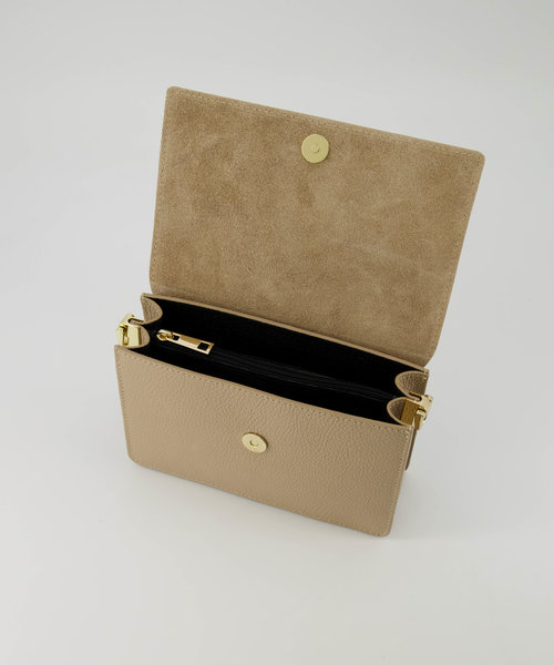 Alicia - Classic Grain - Crossbody bags - Taupe - D05 - Gold