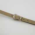 Fler Dolce - Suede - Riemen met gesp - Beige - Zand 04 - Zilverkleurig